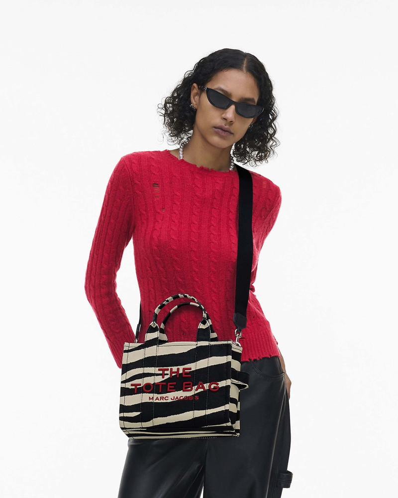 Marc Jacobs THE ZEBRA CANVAS SMALL TOTE BAG outlook