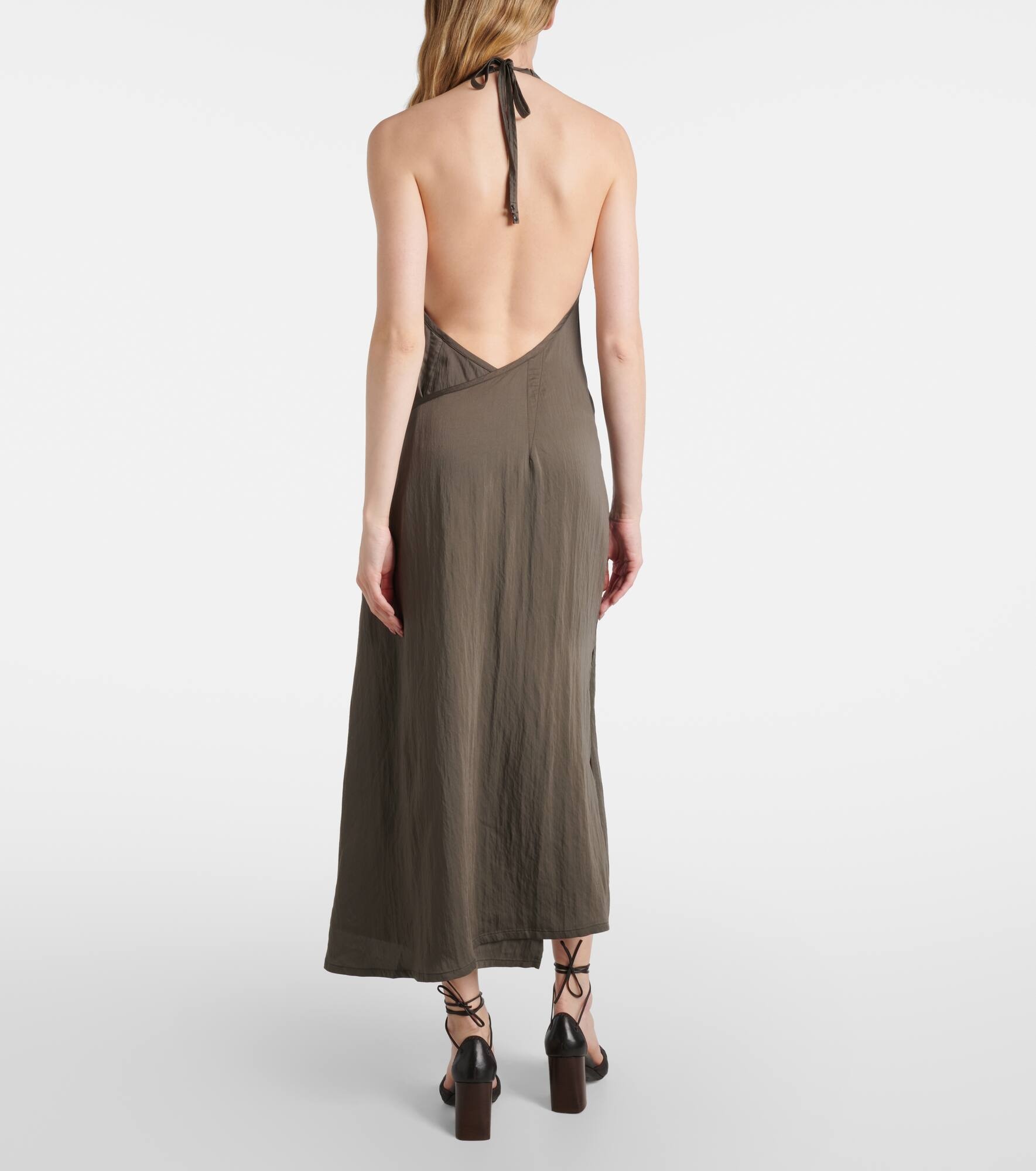 Apron gathered midi dress - 3