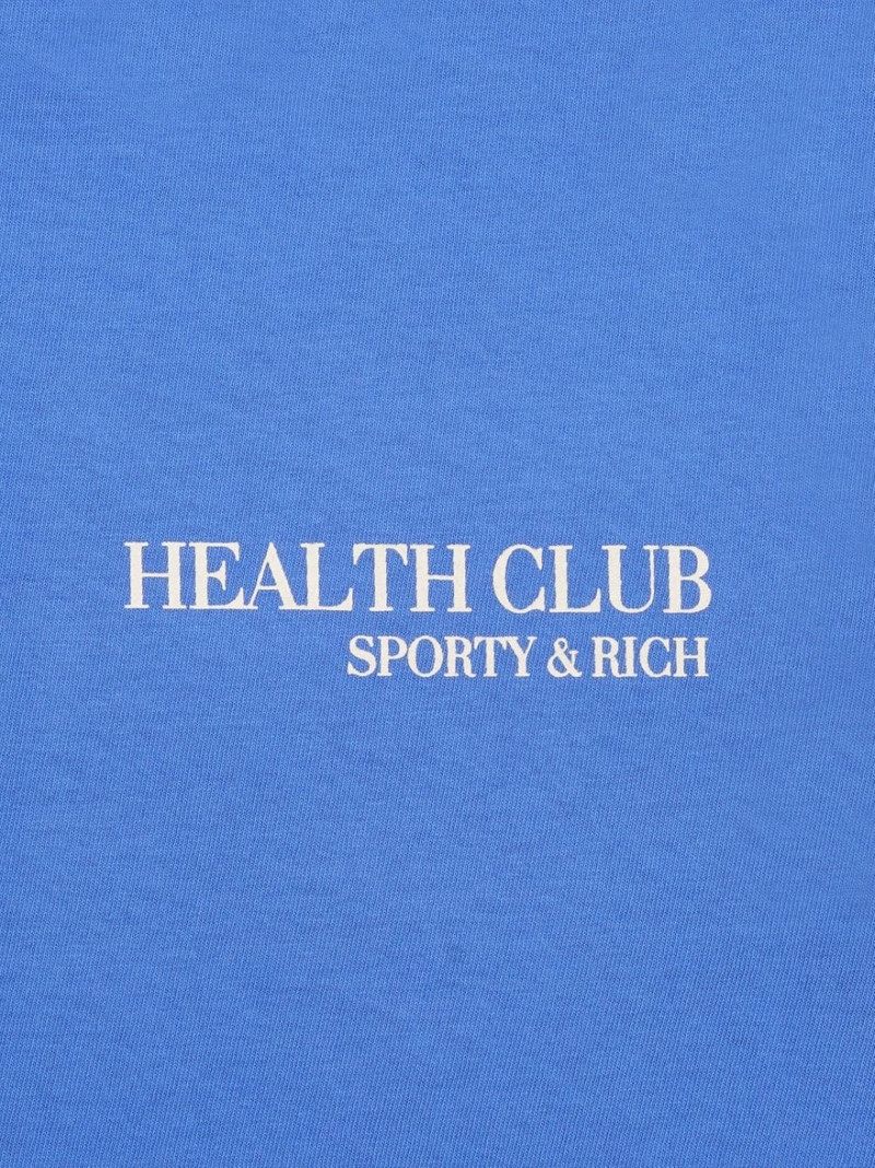 Sporty & Rich logo-print cotton hoodie outlook