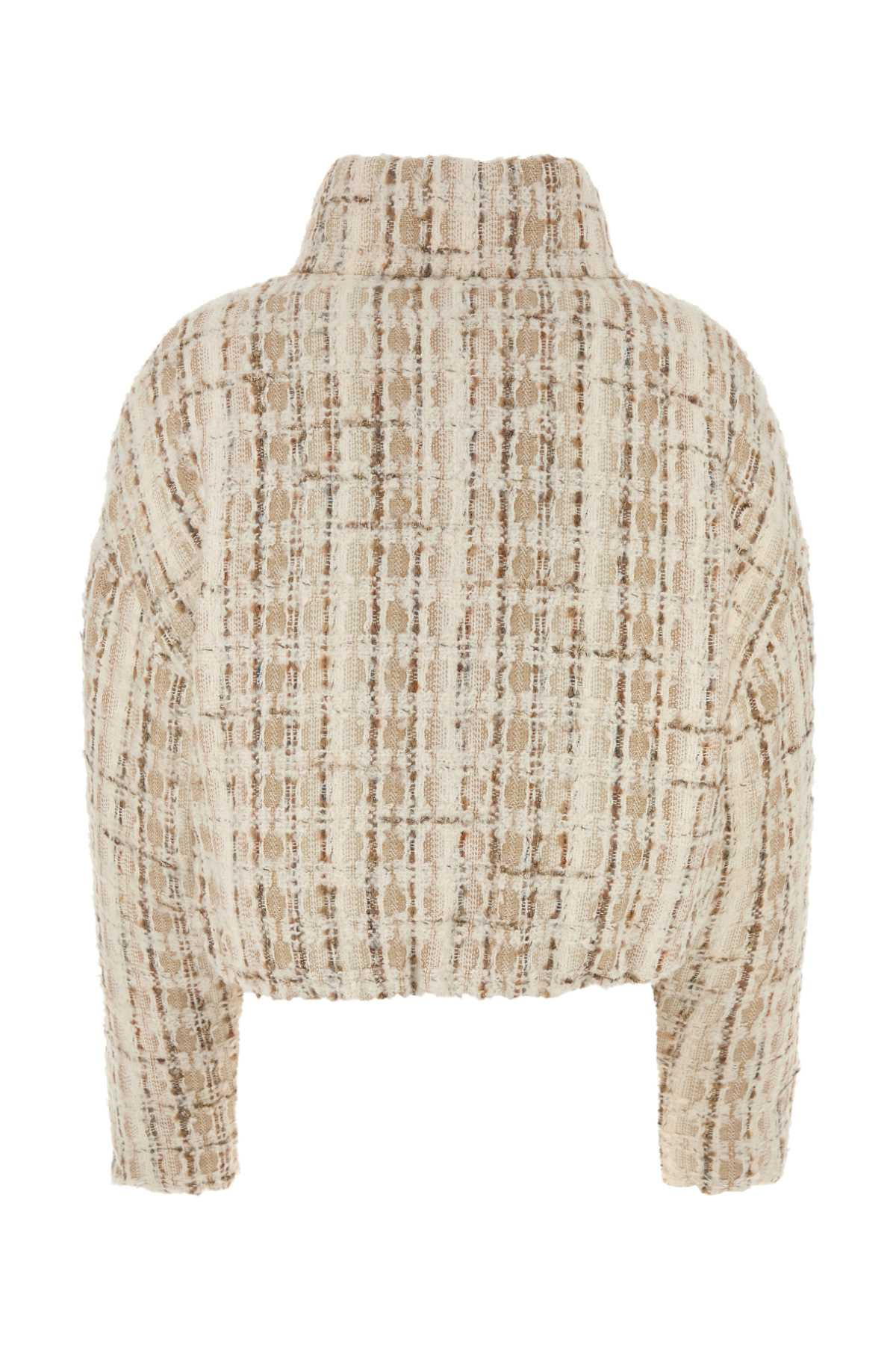 Khrisjoy Women Embroidered Tweed Down Jacket - 2