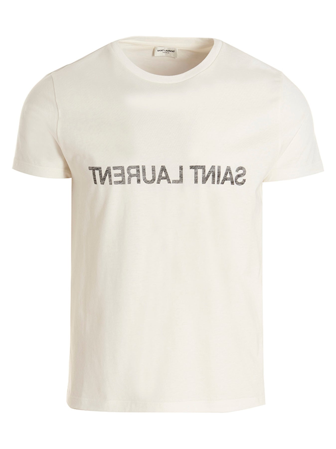 Logo Print T-Shirt White - 1