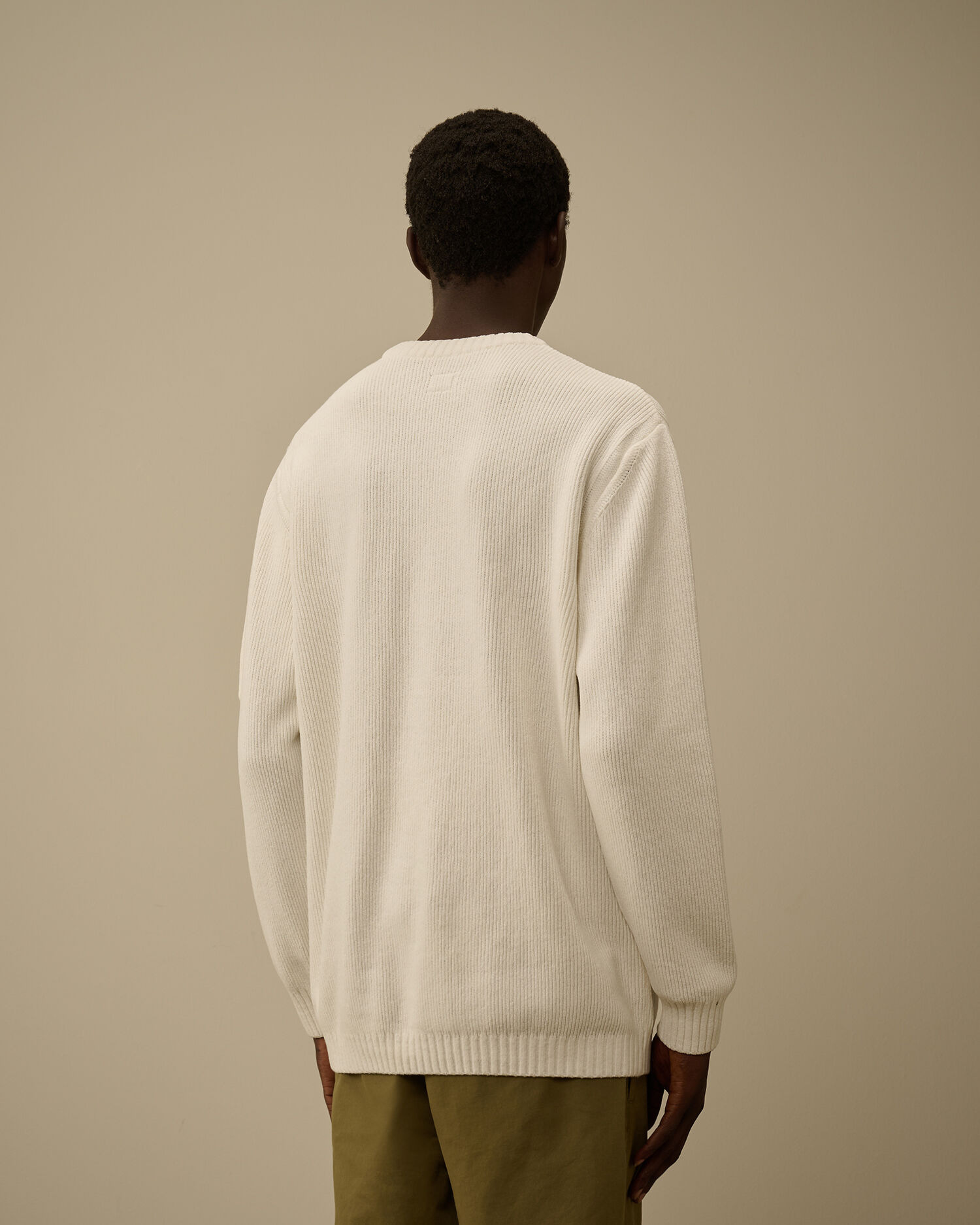 Cotton Chenille Crewneck Sweater - 4
