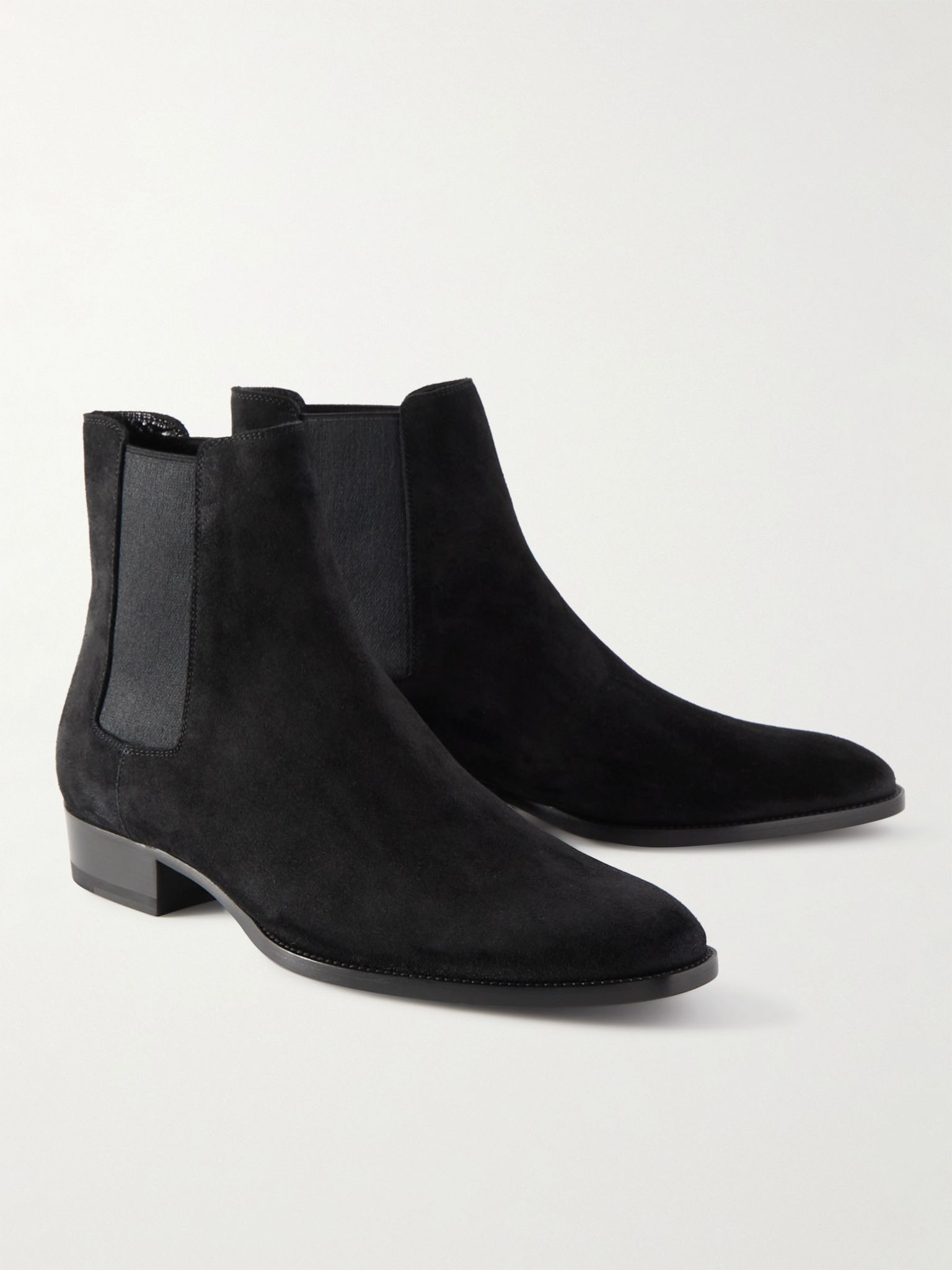 Wyatt Suede Chelsea Boots Black - 3