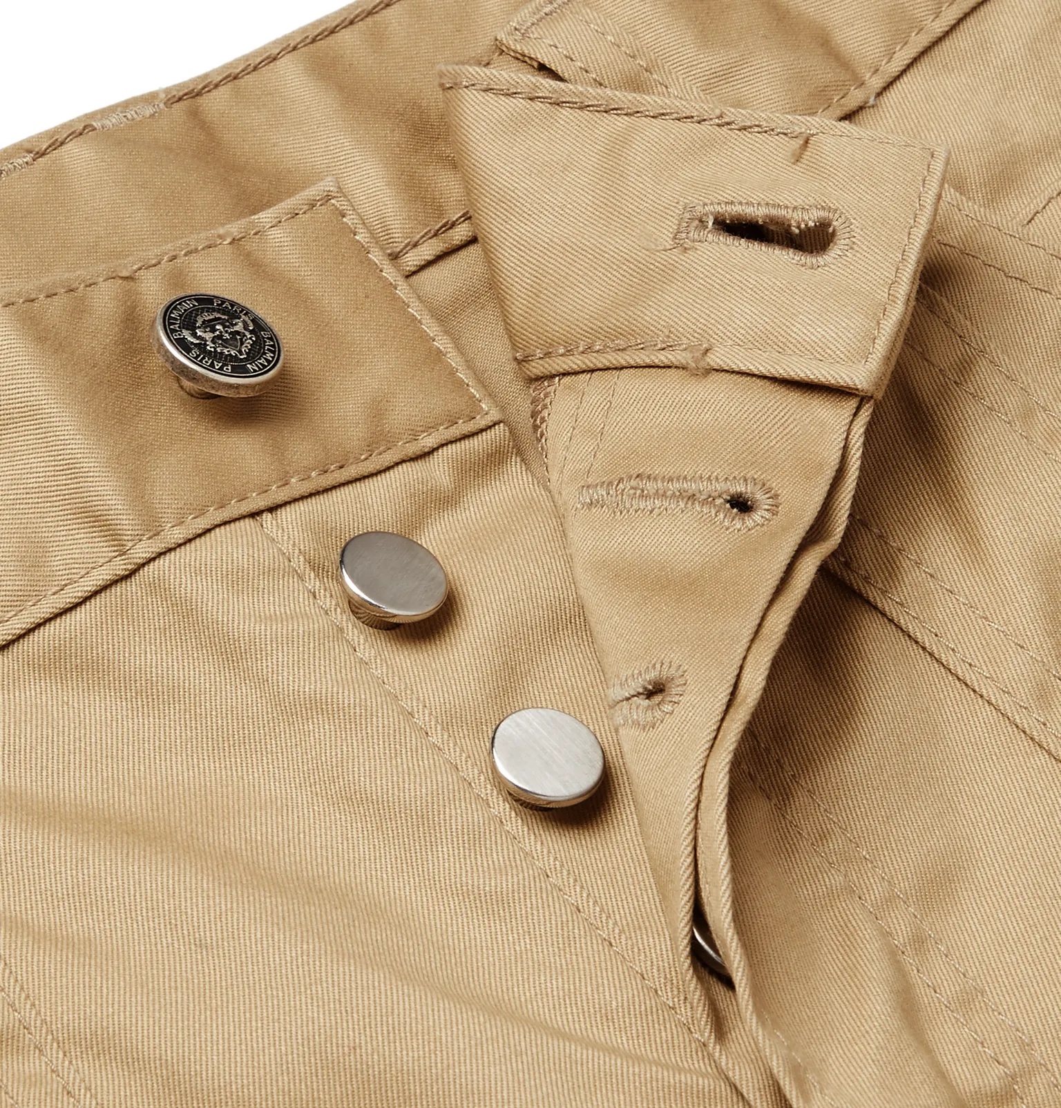 Slim-Fit Cotton-Blend Gabardine Cargo Trousers - 3