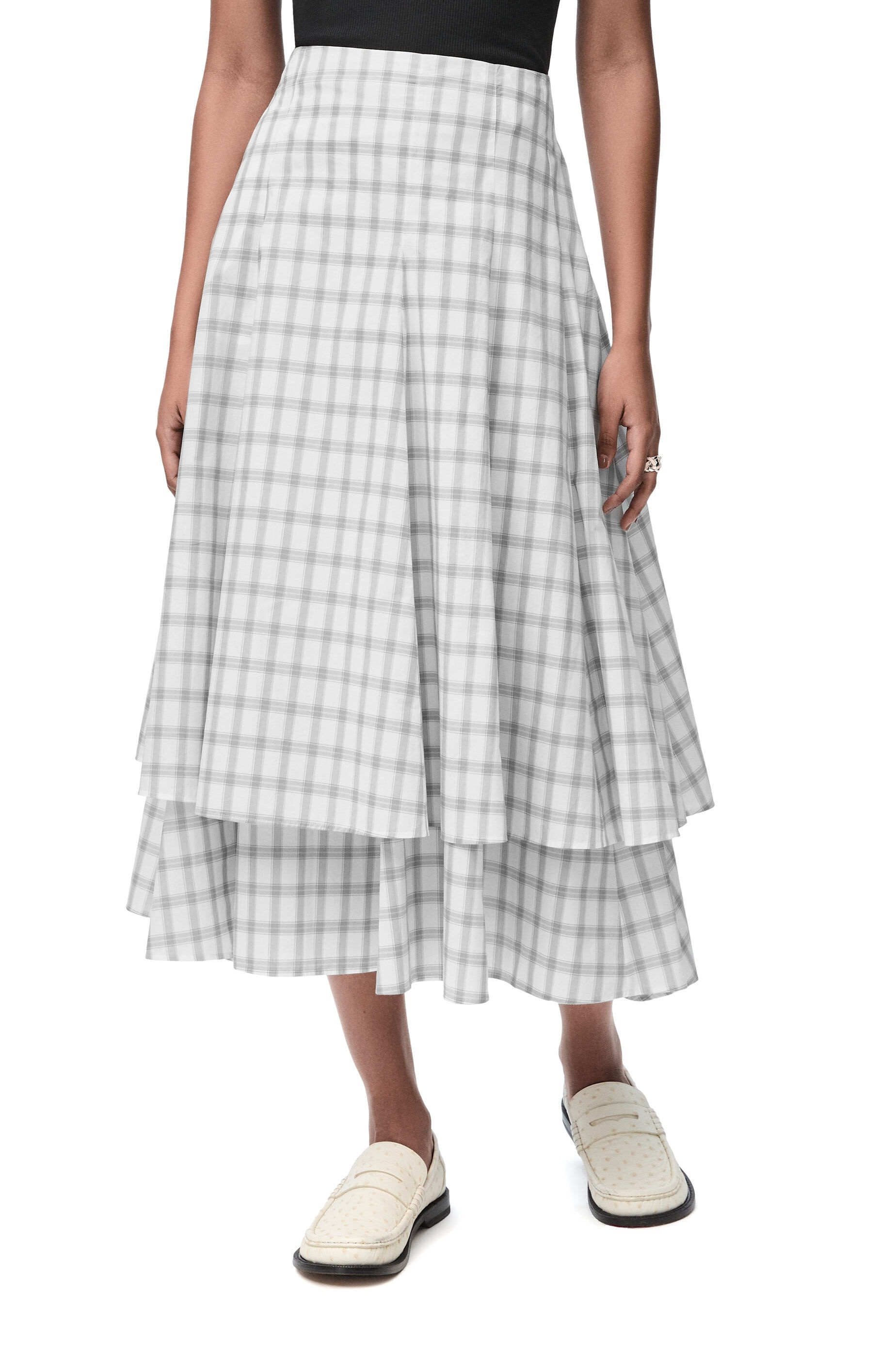 Double layer skirt in cotton - 3