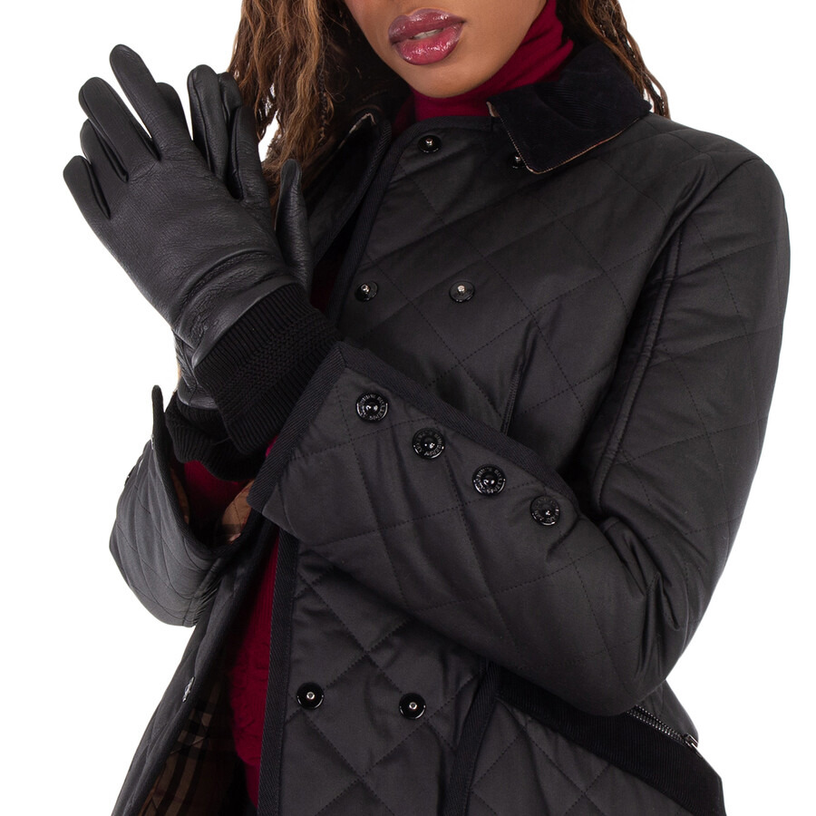 Burberry EKD Leather Gloves - 2
