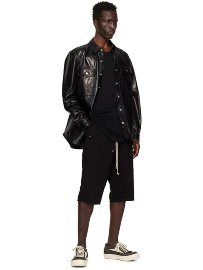 Rick Owens Black Porterville Bela Pods Shorts outlook