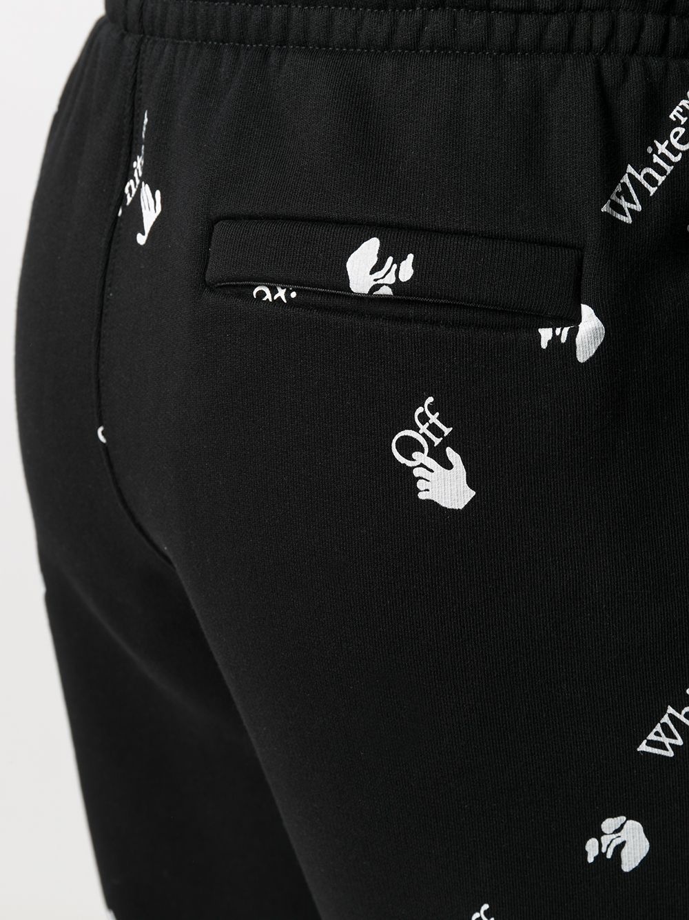 all-over logo print track pants - 5