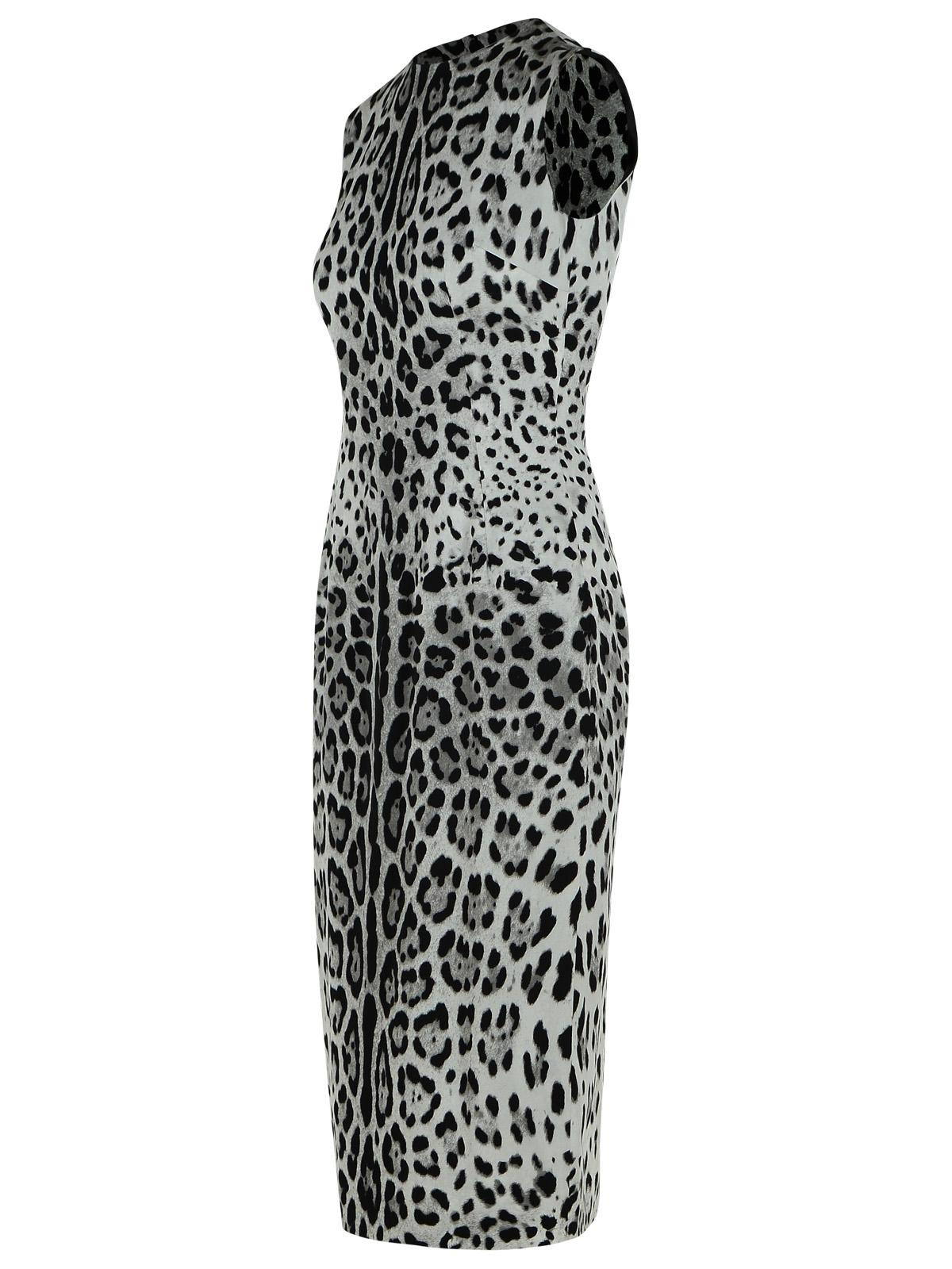 Dolce & Gabbana 'Animalier' Black Silk Dress Women - 2