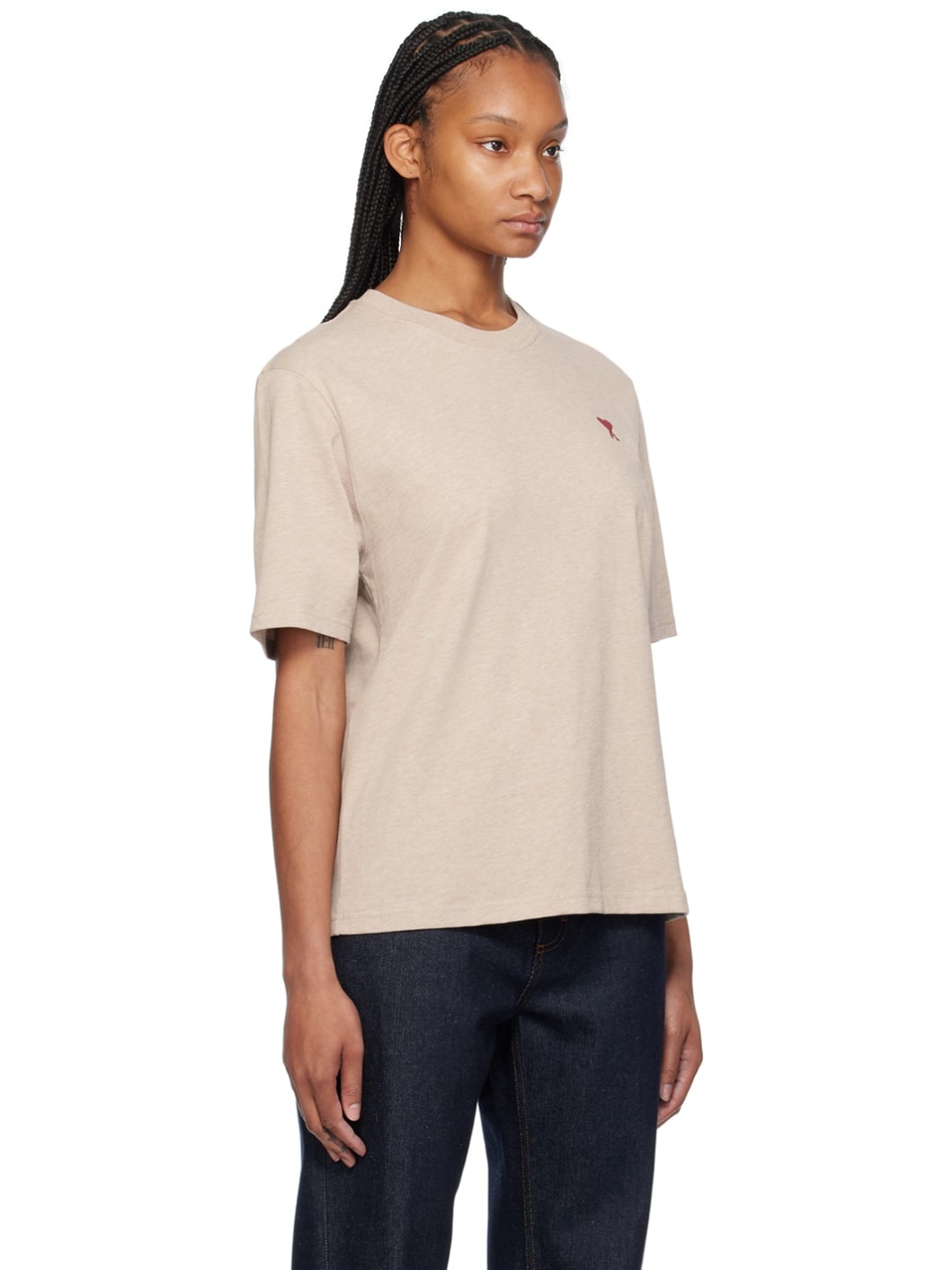 Beige Ami De Cœur T-Shirt - 2