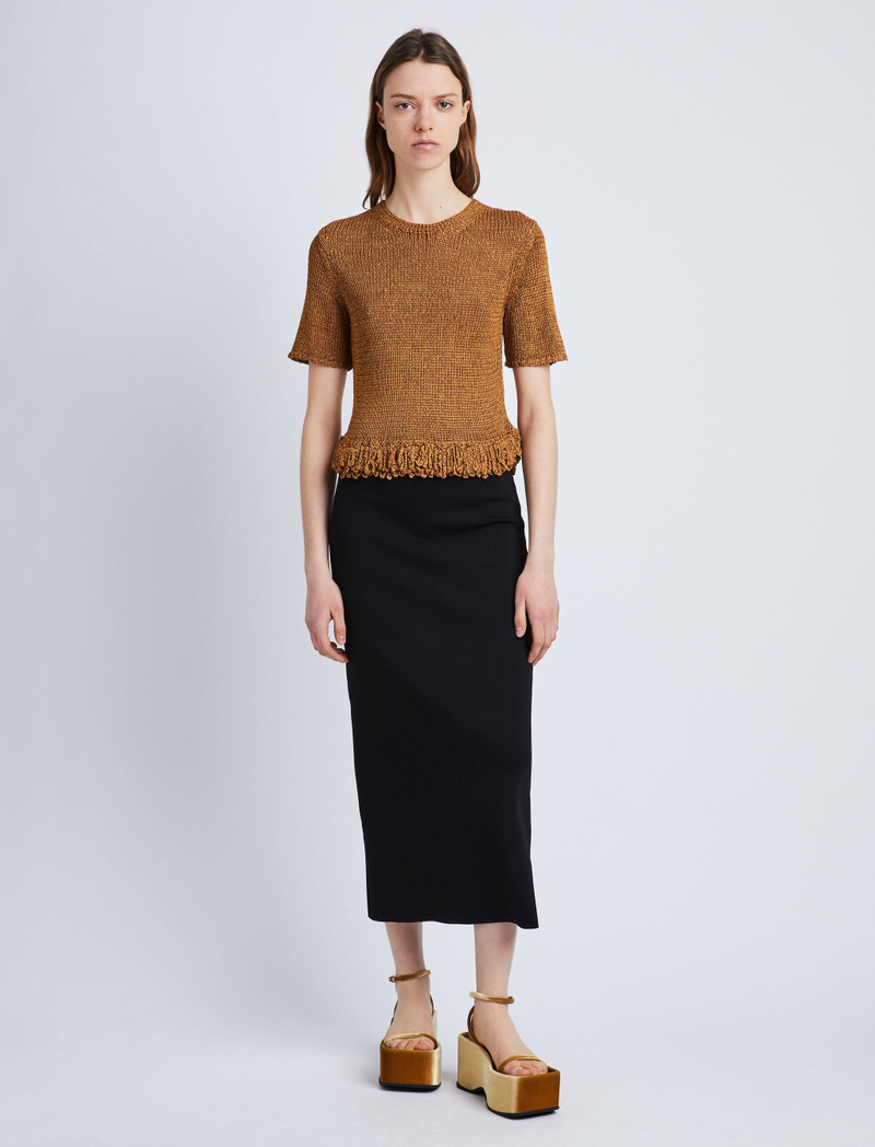 Proenza Schouler Ribbon Crochet Top outlook