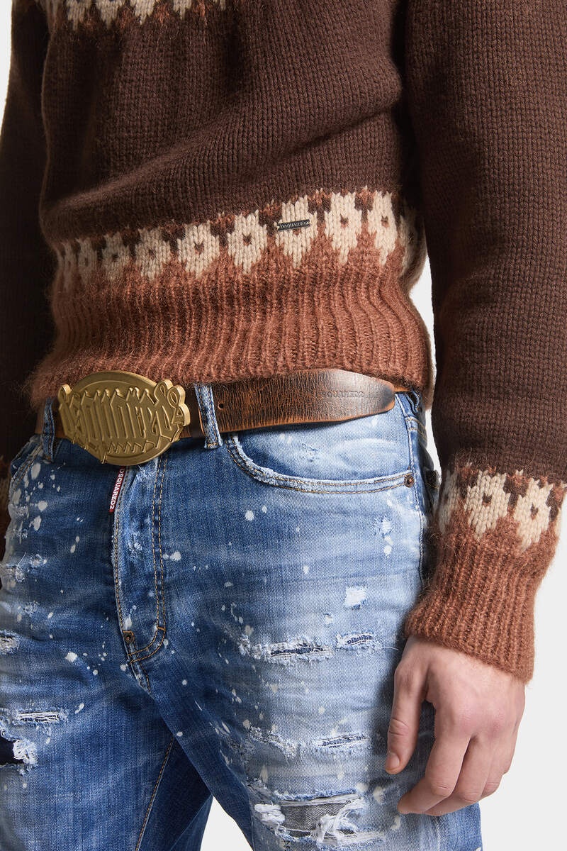 JACQUARDED MOHAIR KNIT JUMPER - 5