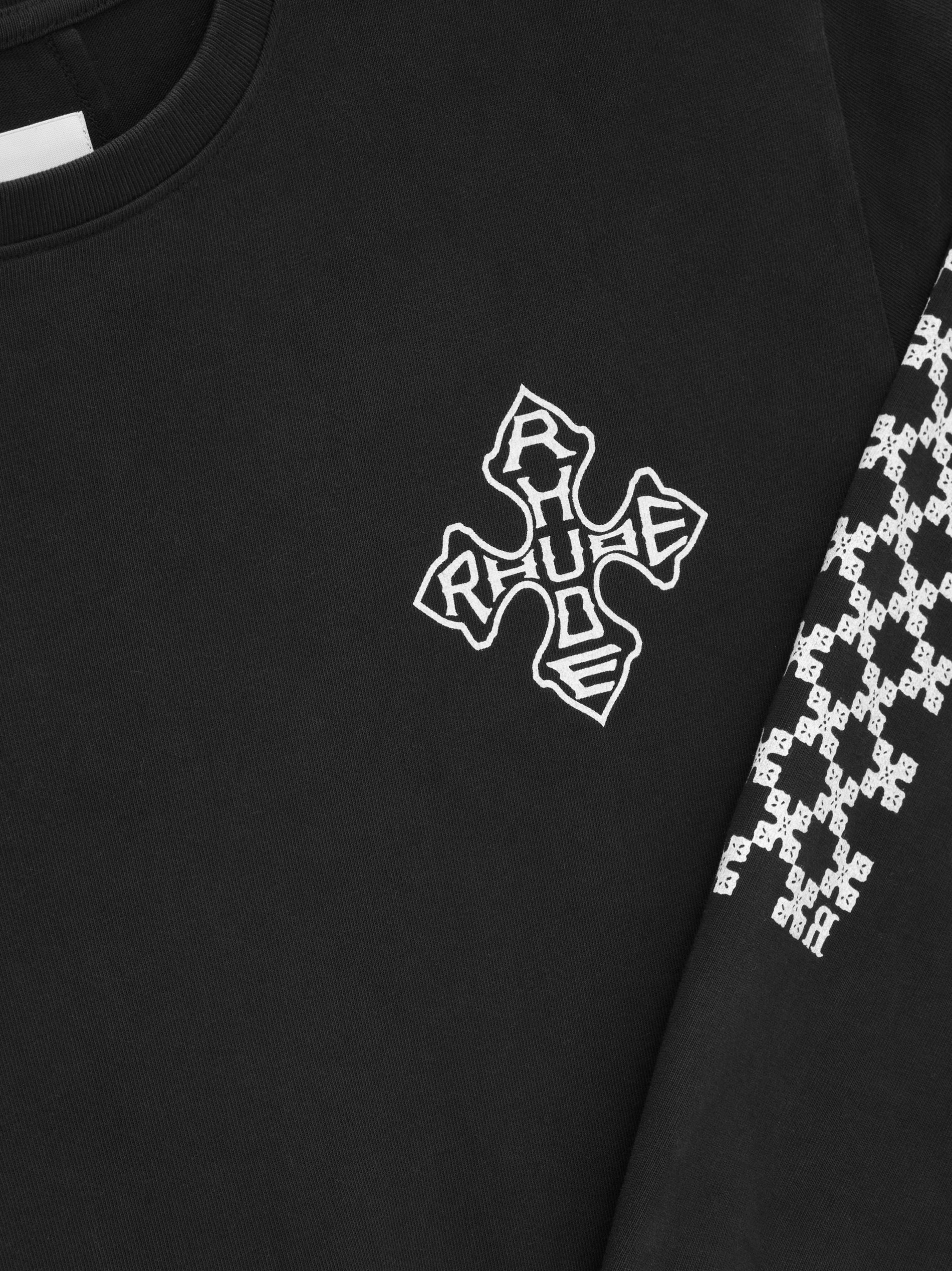 RHUDE CROSS LS TEE - 3