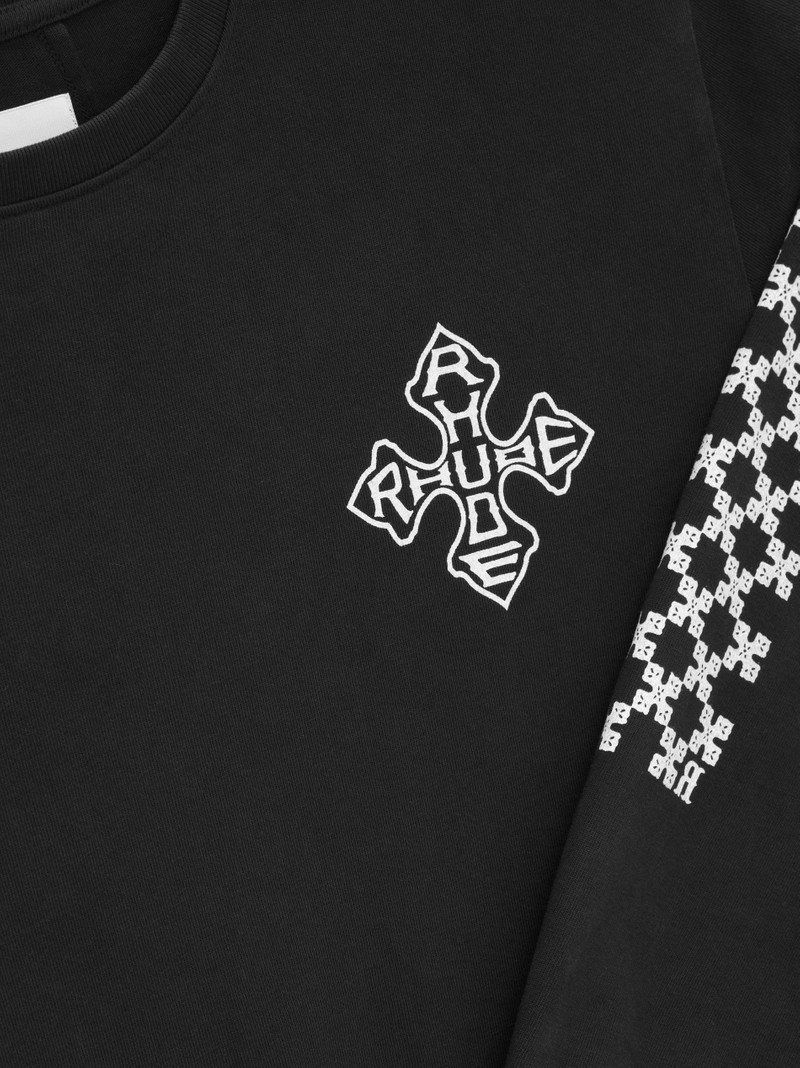 RHUDE CROSS LS TEE 3