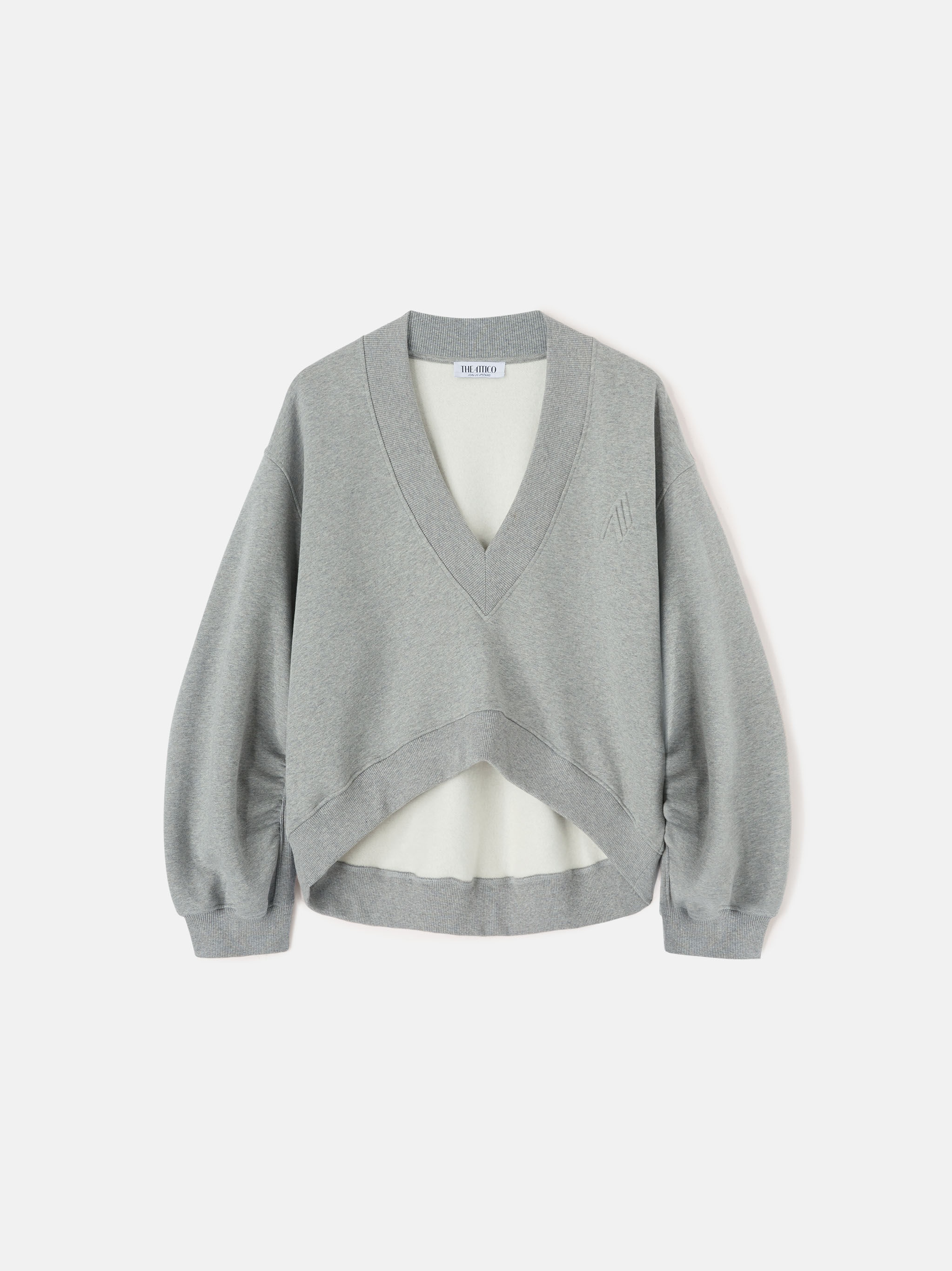 MELANGE GREY SWEATSHIRT - 1