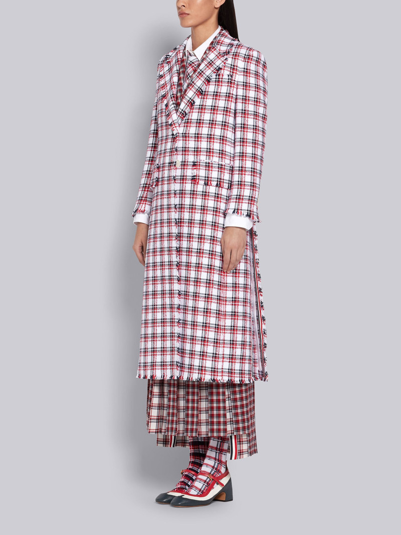 Tricolor Pebbled Calfskin Brogue Spectator Mary Jane Block Heel 12