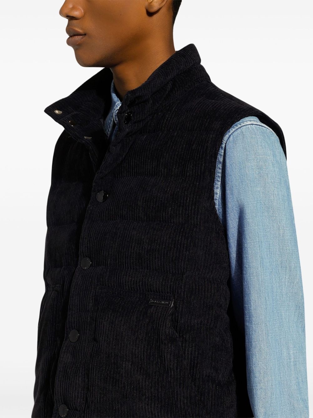 corduroy gilet - 5