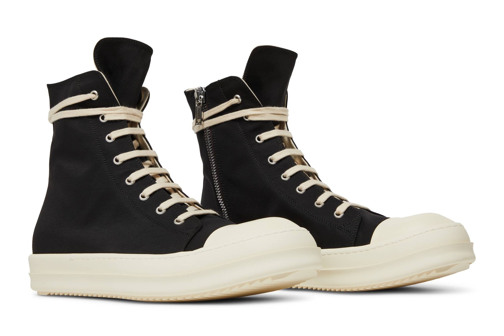 Rick Owens DRKSHDW Fogachine Cotton Nylon High 'Black Milk' - 8