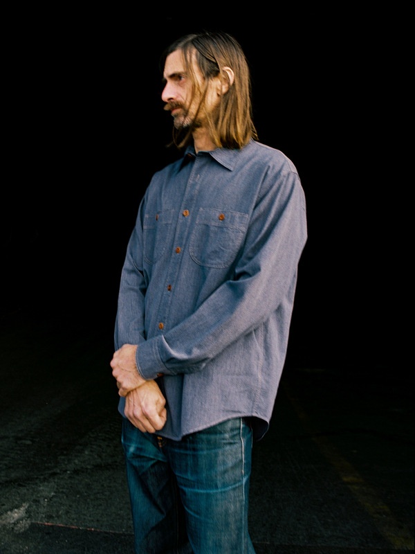 Julian Chambray Worker Shirt Indigo - 3