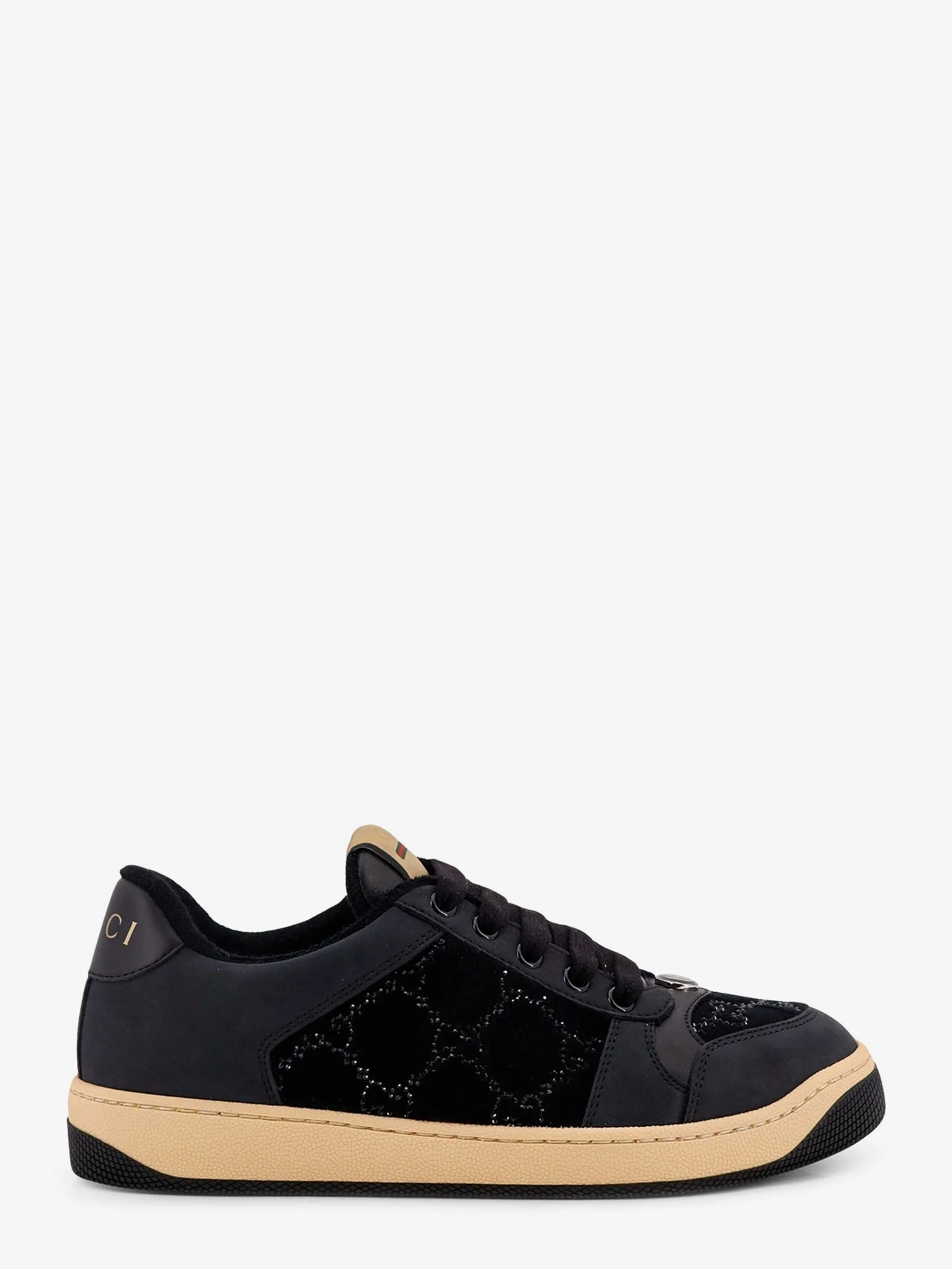 Gucci Women Screener Gg Velvet Sneakers - 1