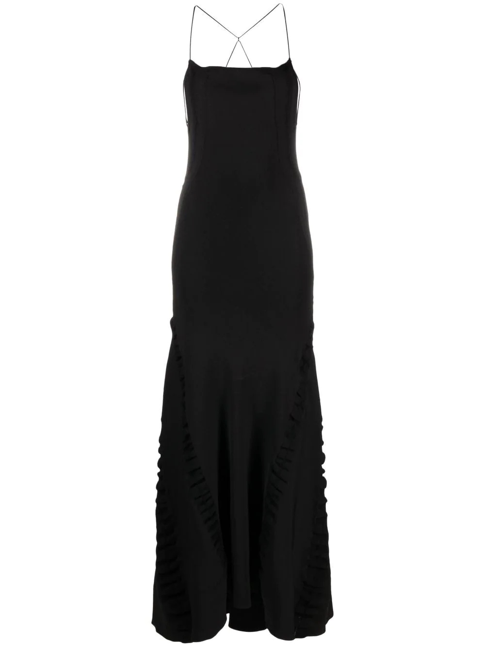 Crema open-back ruched dress - 1
