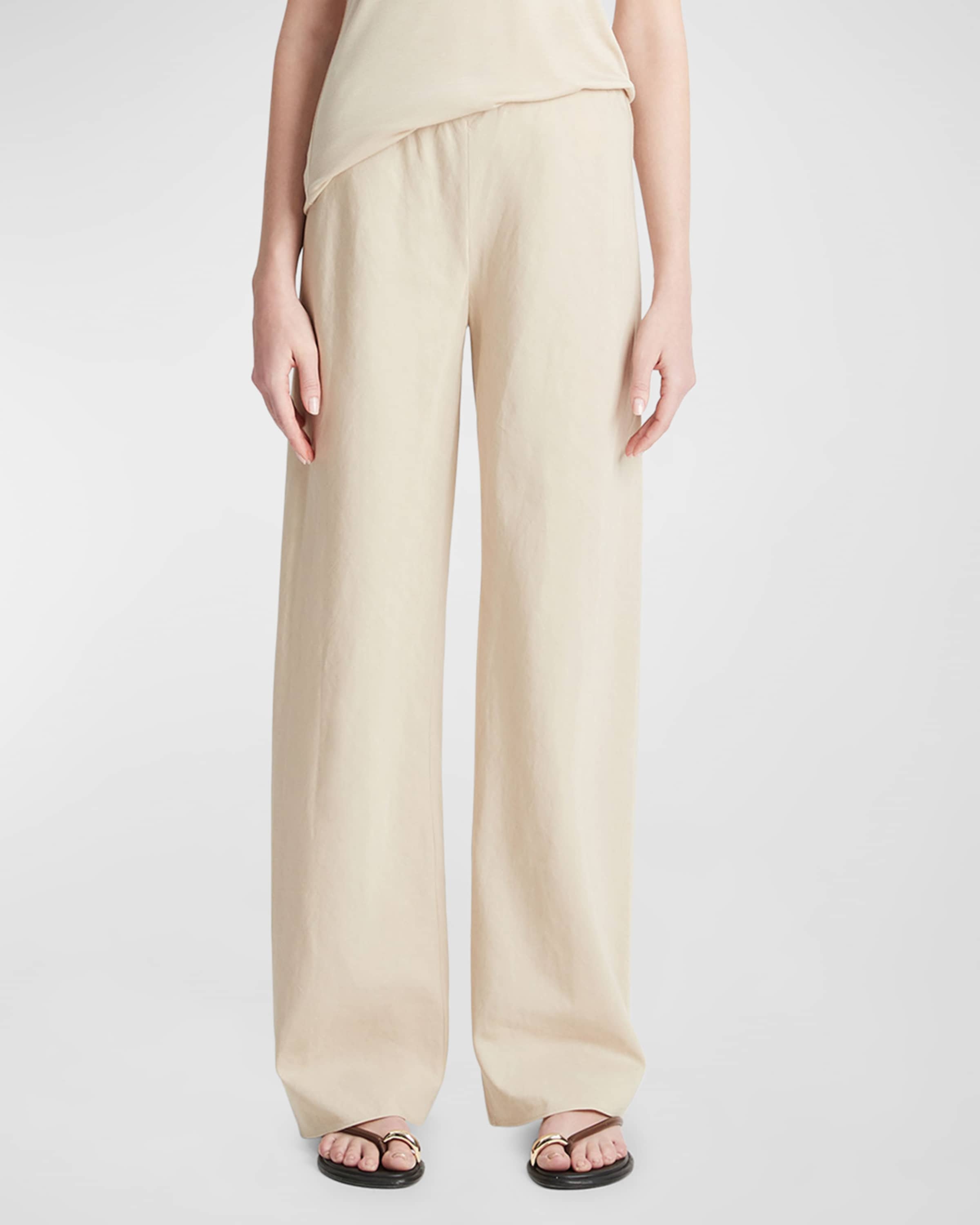 High-Waist Cotton Bias Pants - 2