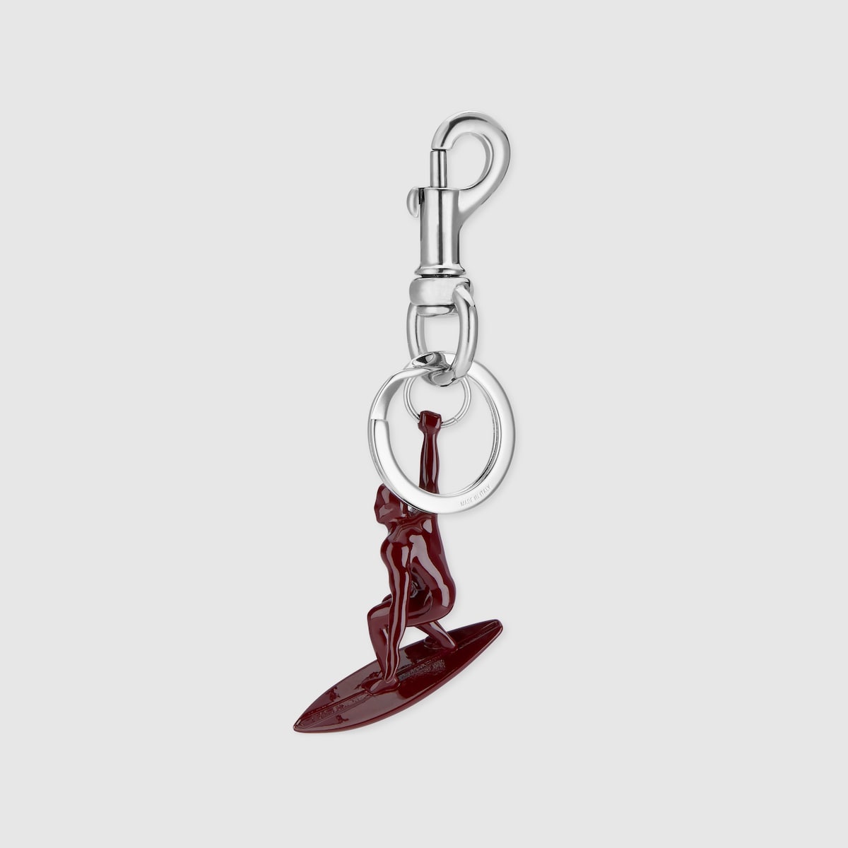 Engraved surfer keychain charm - 4