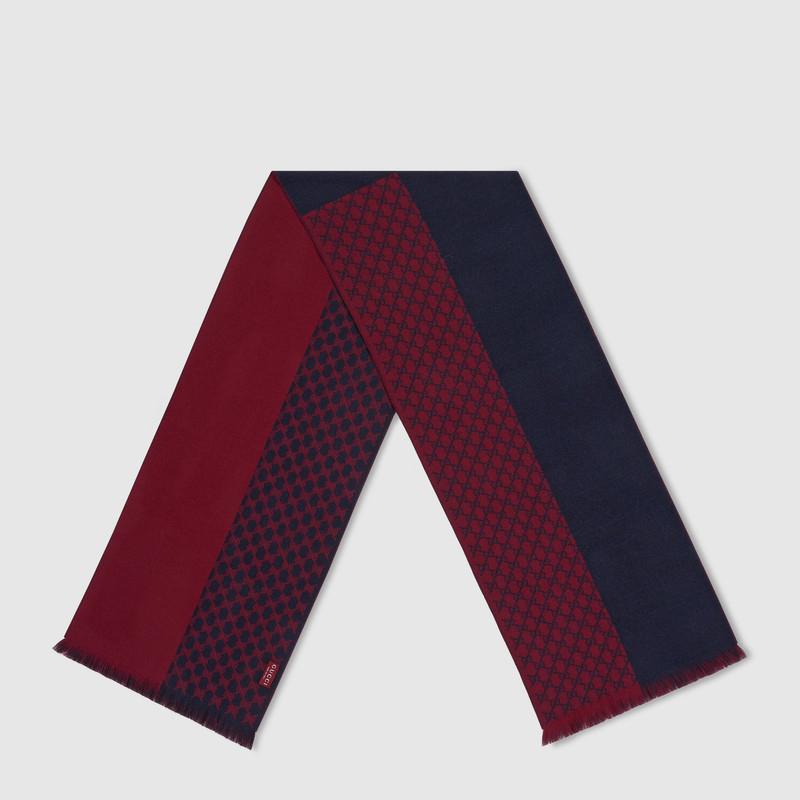 GUCCI GG wool jacquard scarf outlook