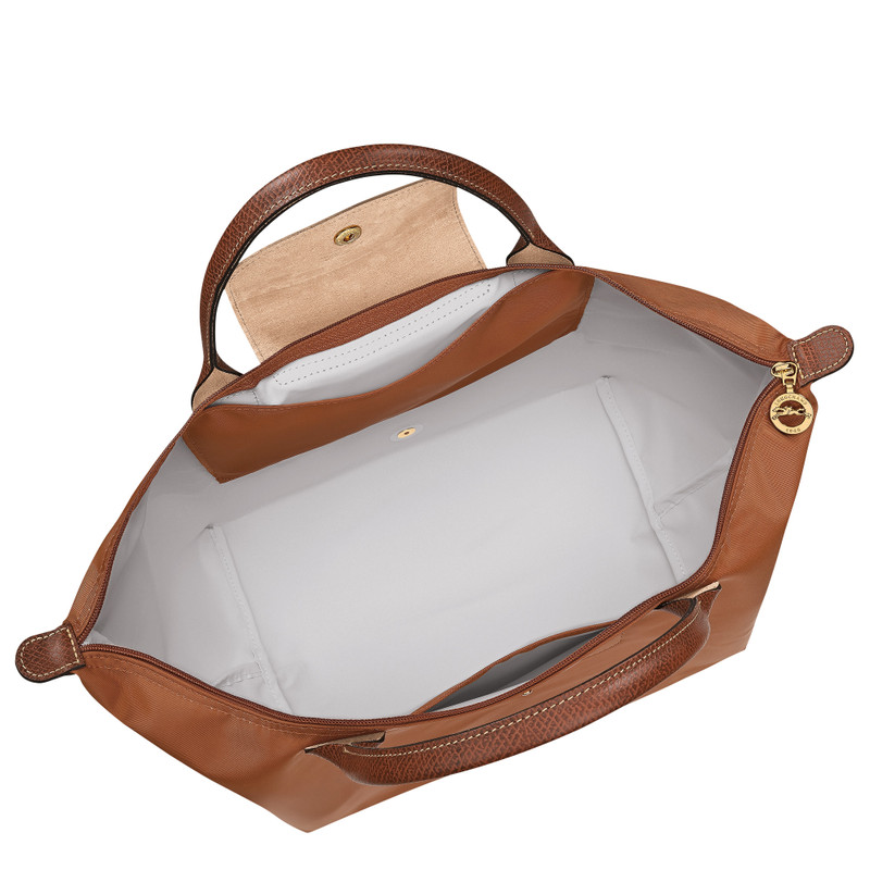 Le Pliage Original M Handbag Cognac - Recycled canvas 4