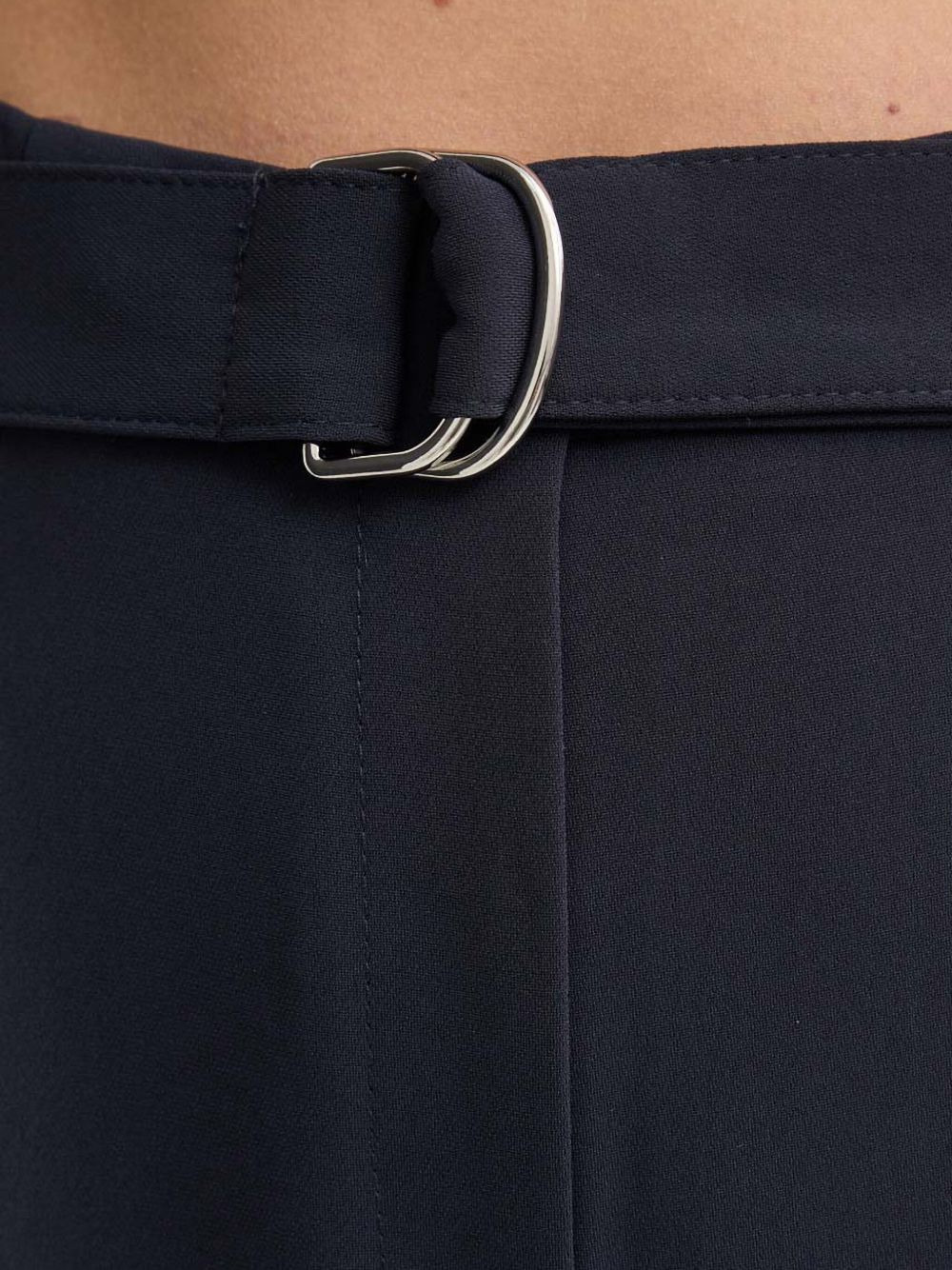 pleated belted trousers - 4