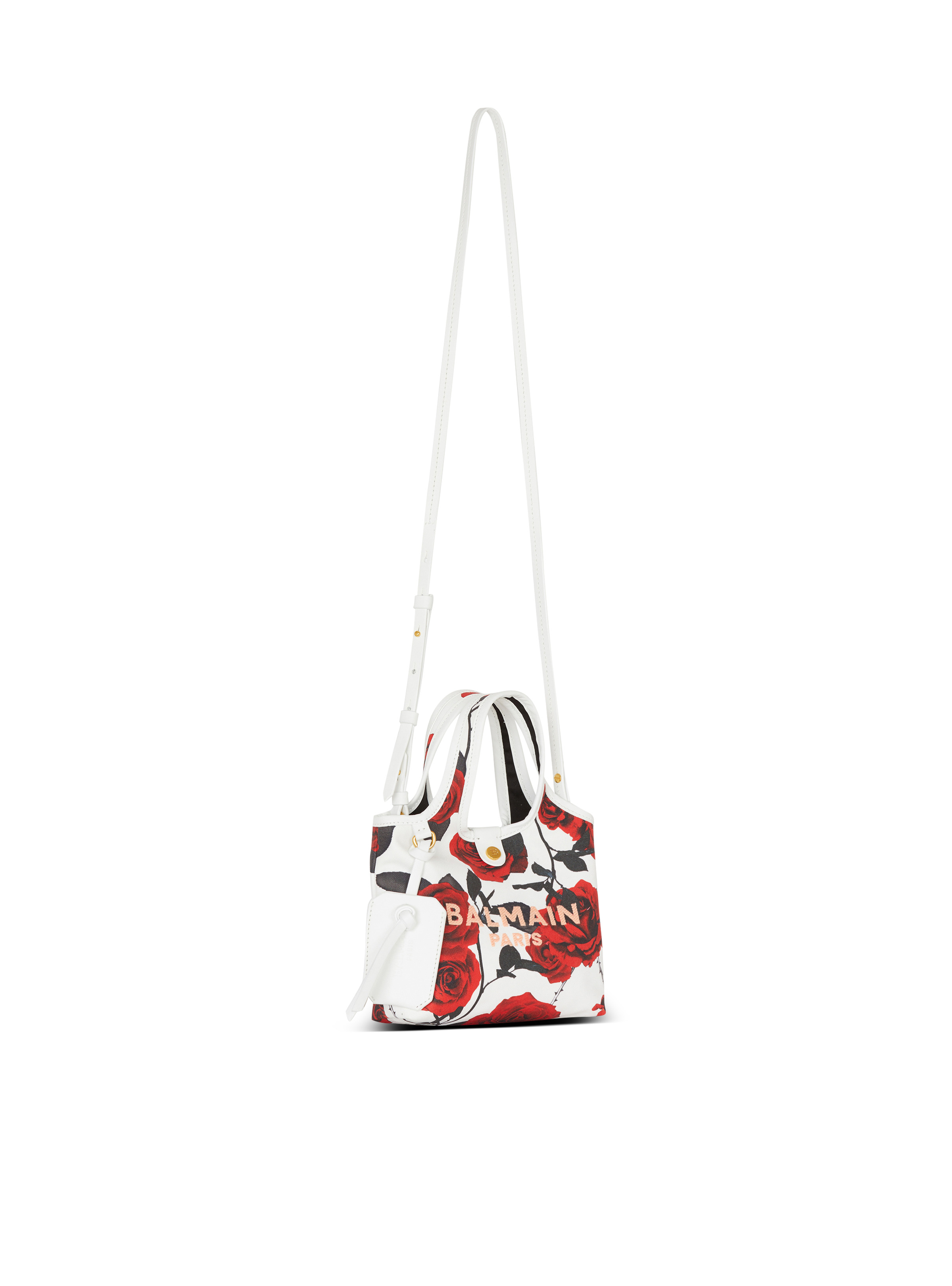 Canvas B-Army Mini Grocery Bag with a Roses print - 3