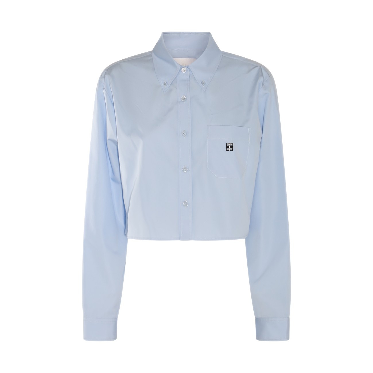 light blue cotton shirt - 1