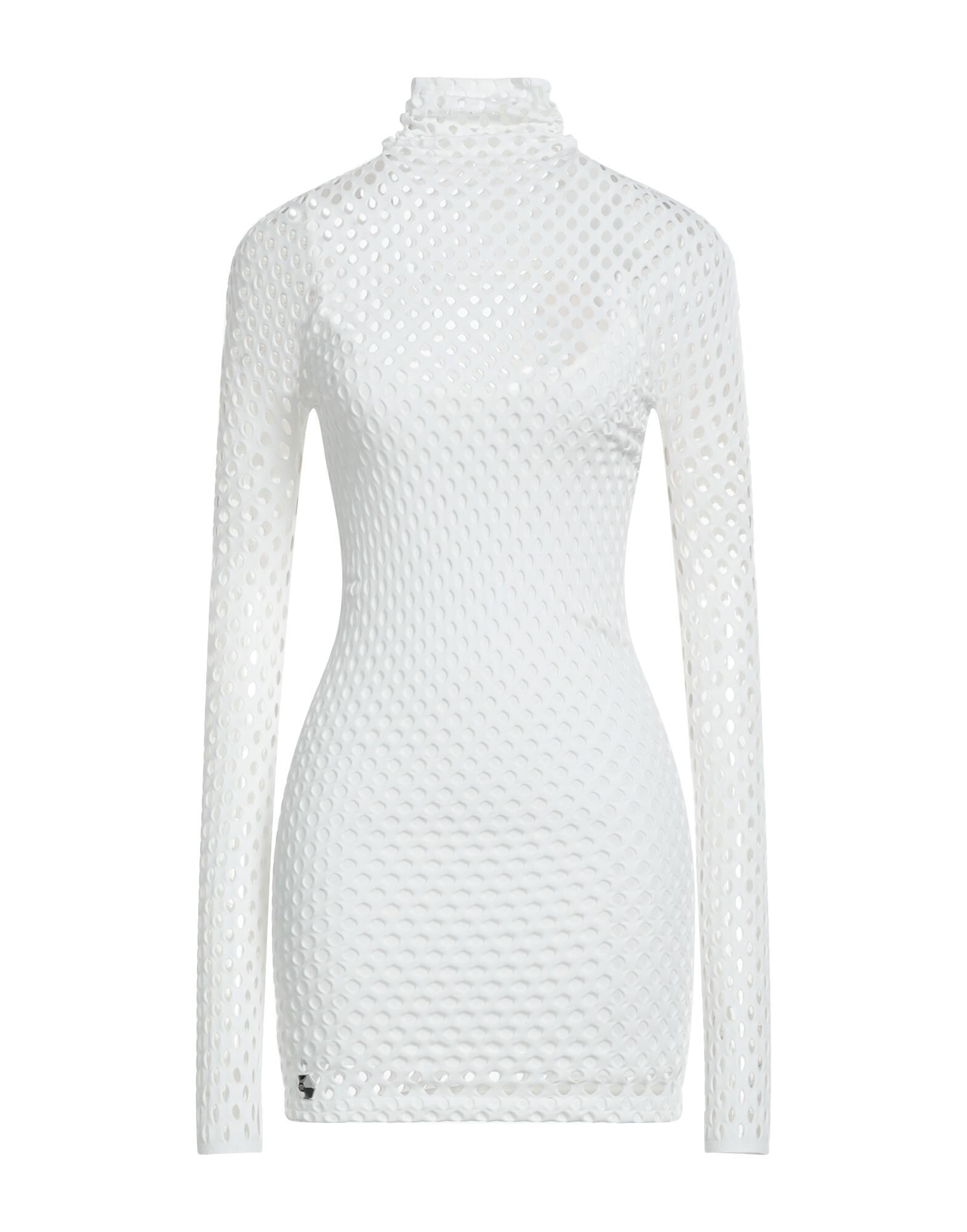 White Women's Short Dress - 1