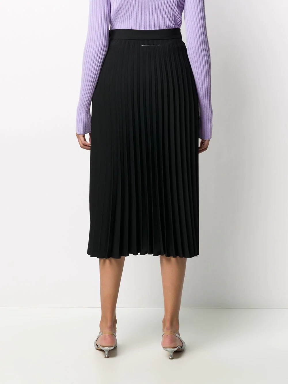 accordion pleat midi skirt - 4