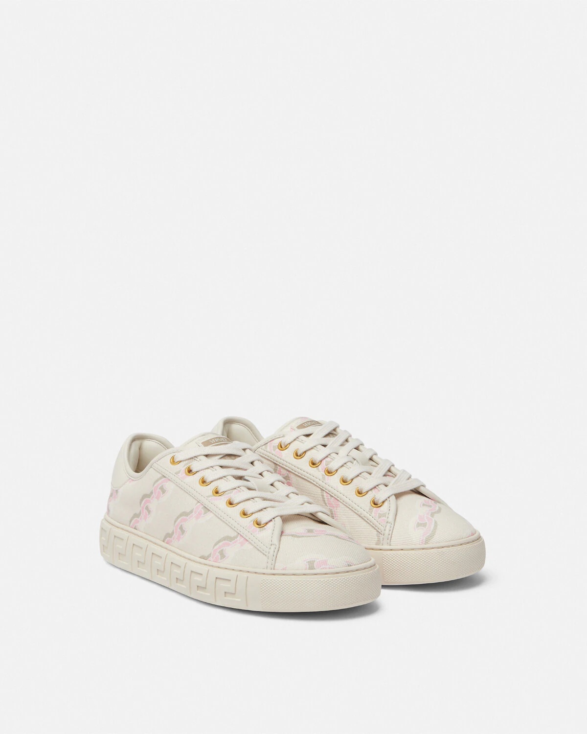 Chain Stripes Greca Sneakers - 2