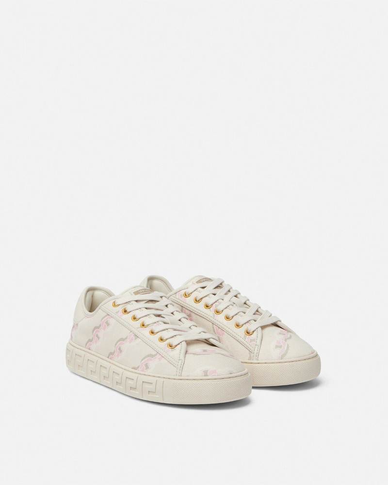 VERSACE Chain Stripes Greca Sneakers outlook