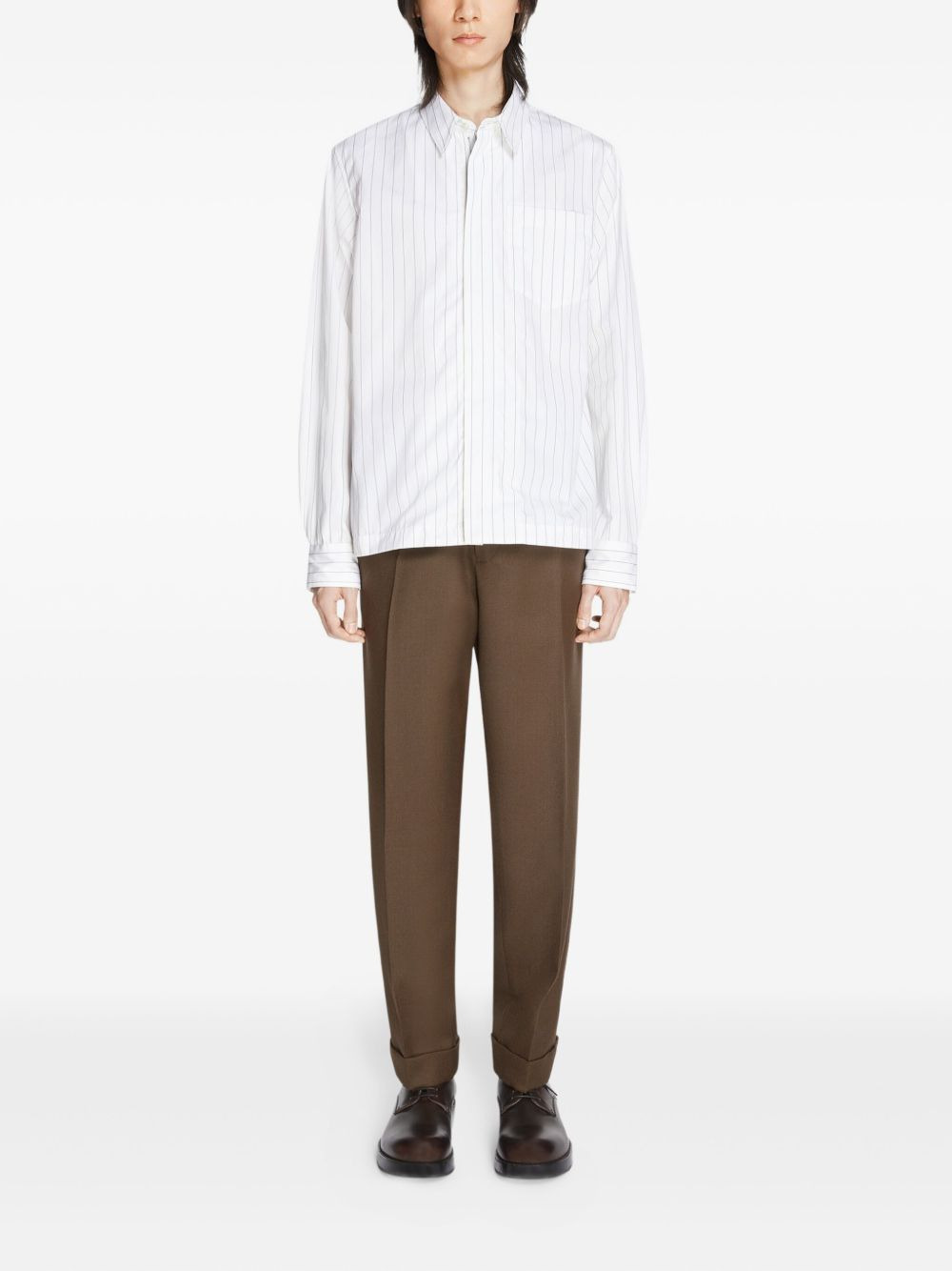 pinstripe cotton shirt - 2