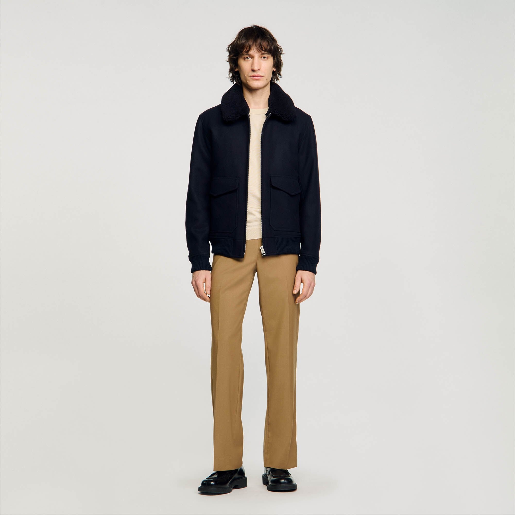 WOOL AVIATOR JACKET - 3