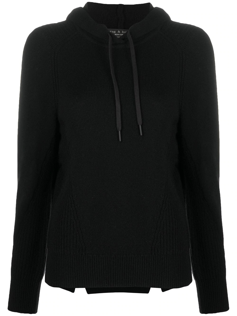 cut-out cashmere hoodie - 1