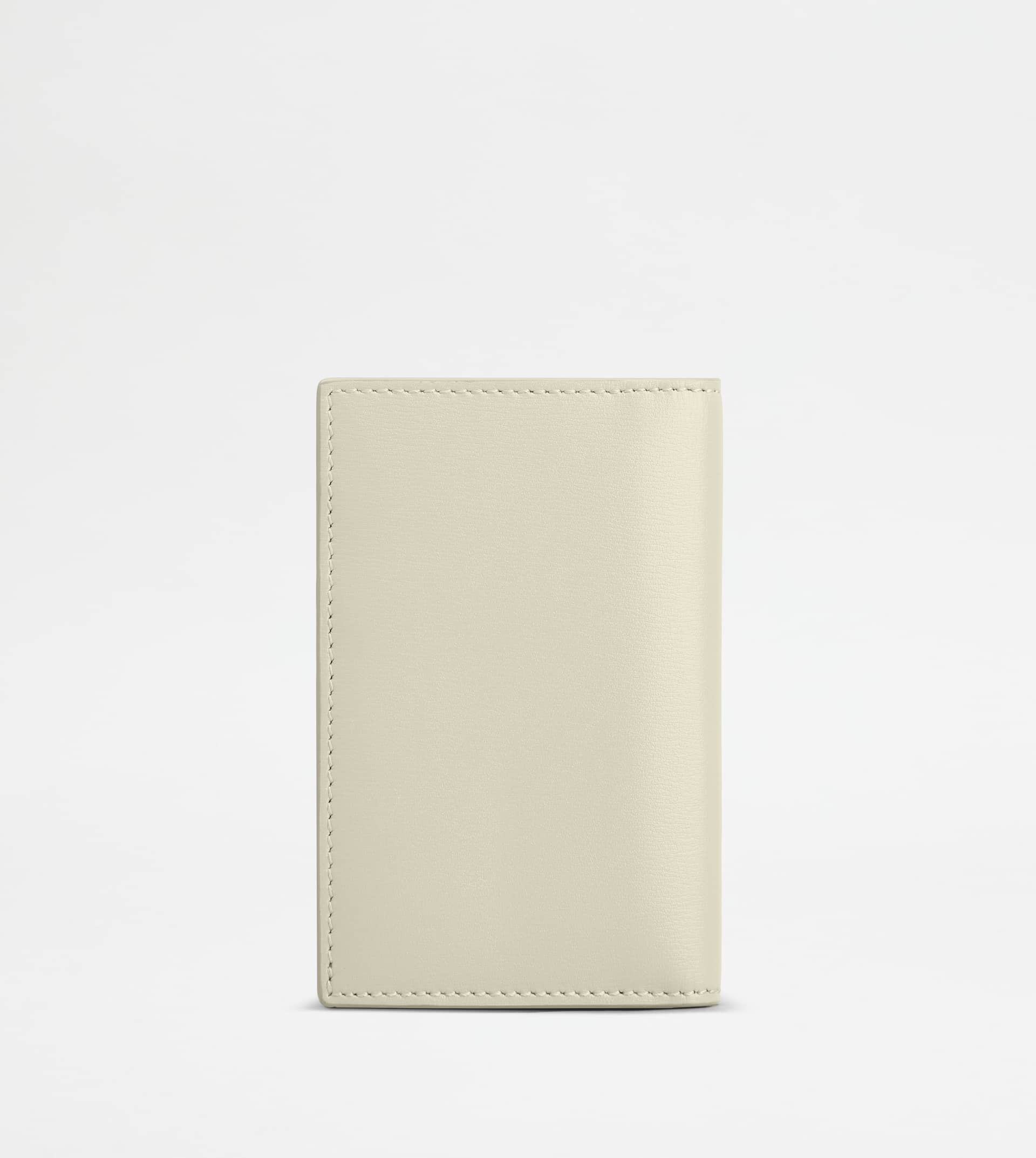 TOD'S CARD HOLDER IN LEATHER - WHITE - 2
