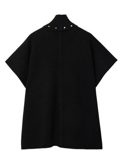 Burberry stud-embellished cashmere cape outlook
