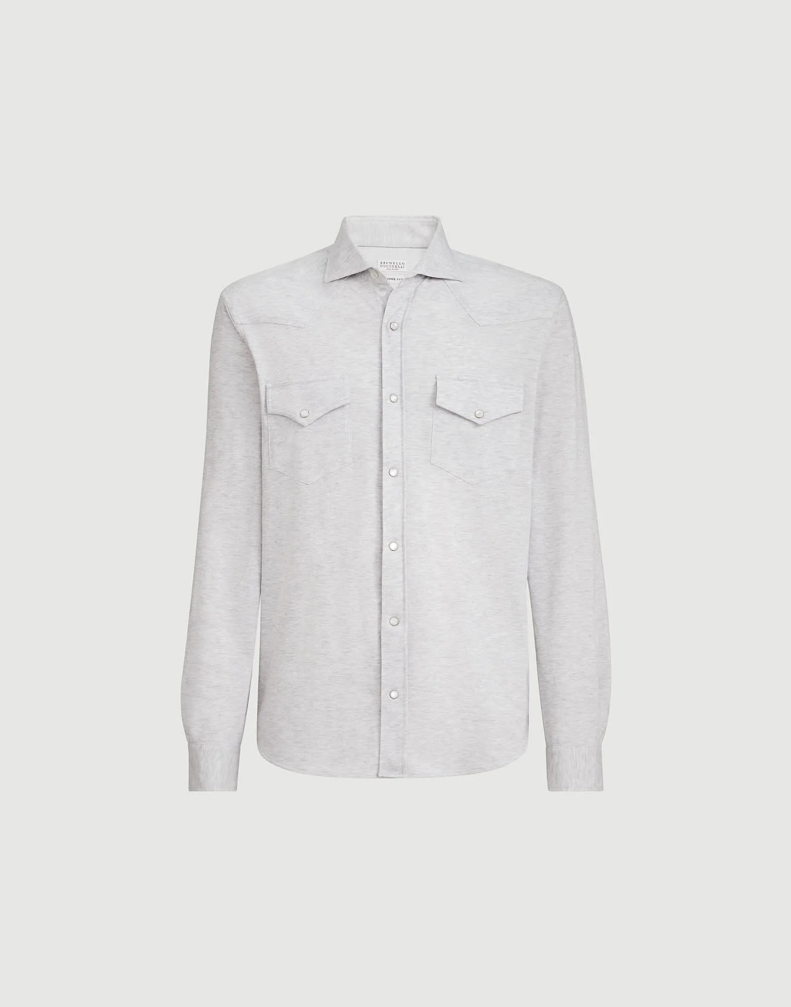 Cotton piqué western shirt - 1