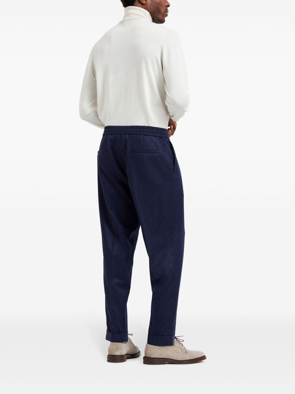Wool drawstring trousers - 2