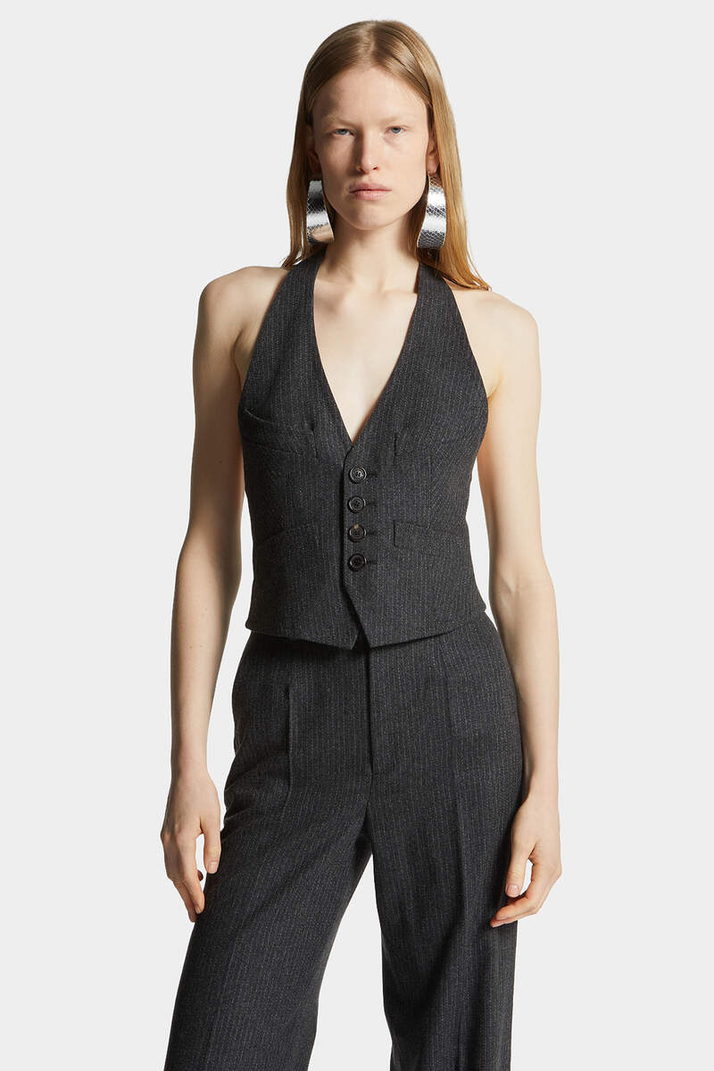 BIANCA PINSTRIPE WAISTCOAT - 3