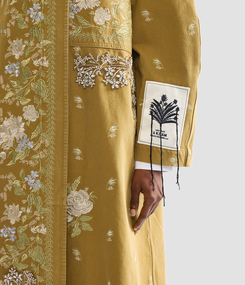EMBROIDERED DENIM COAT 8