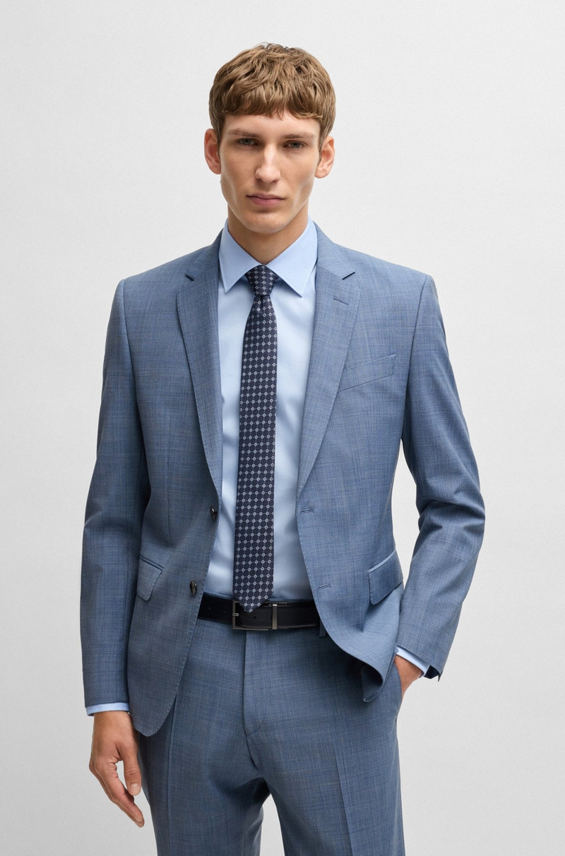 BOSS SILK-BLEND TIE WITH JACQUARD-WOVEN PATTERN outlook