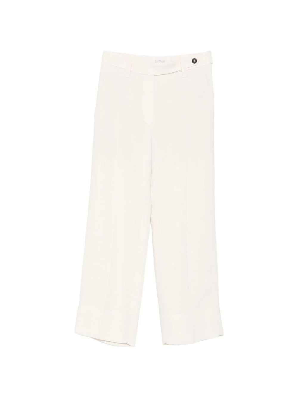 pressed-crease wide-leg trousers - 1
