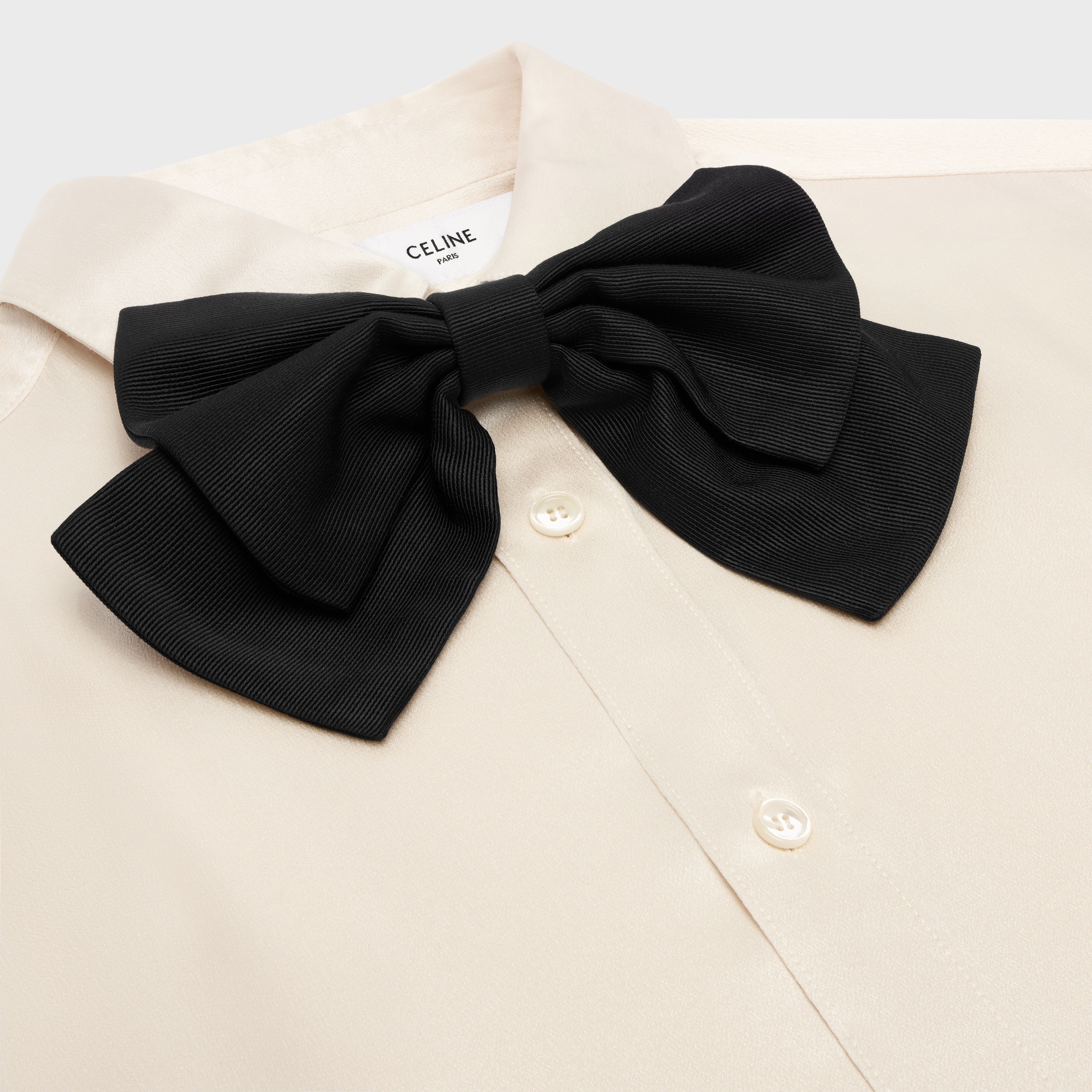 romy shirt in satin silk - 3