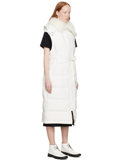 Yves Salomon White Quilted Down Jacket outlook