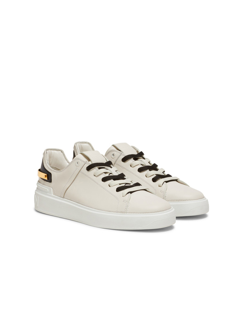 Balmain B-Court leather trainers outlook